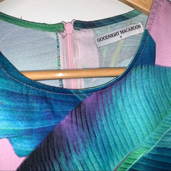 Goodnight Macaroon Trinity Palm Tree Print Dress - Picture 7 of 7